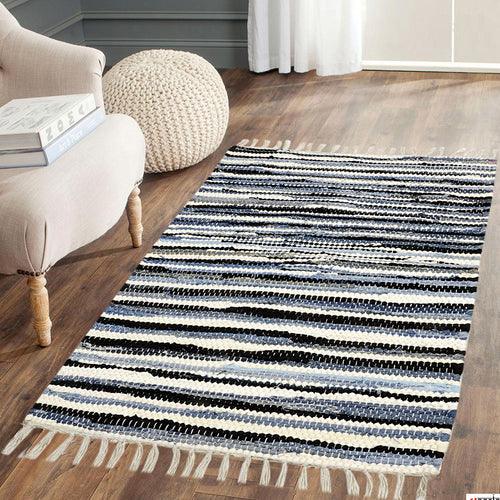 Coinkite Rug Denim Chindi Rugs – Sarla Handicrafts